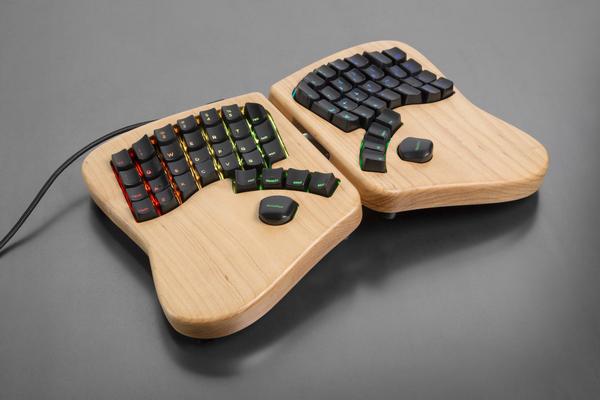 A keyboardio keyboard